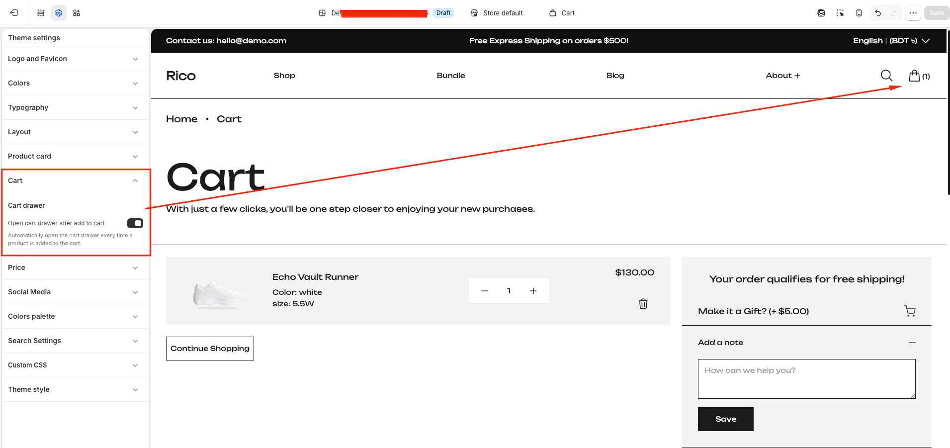 Documentation screenshot