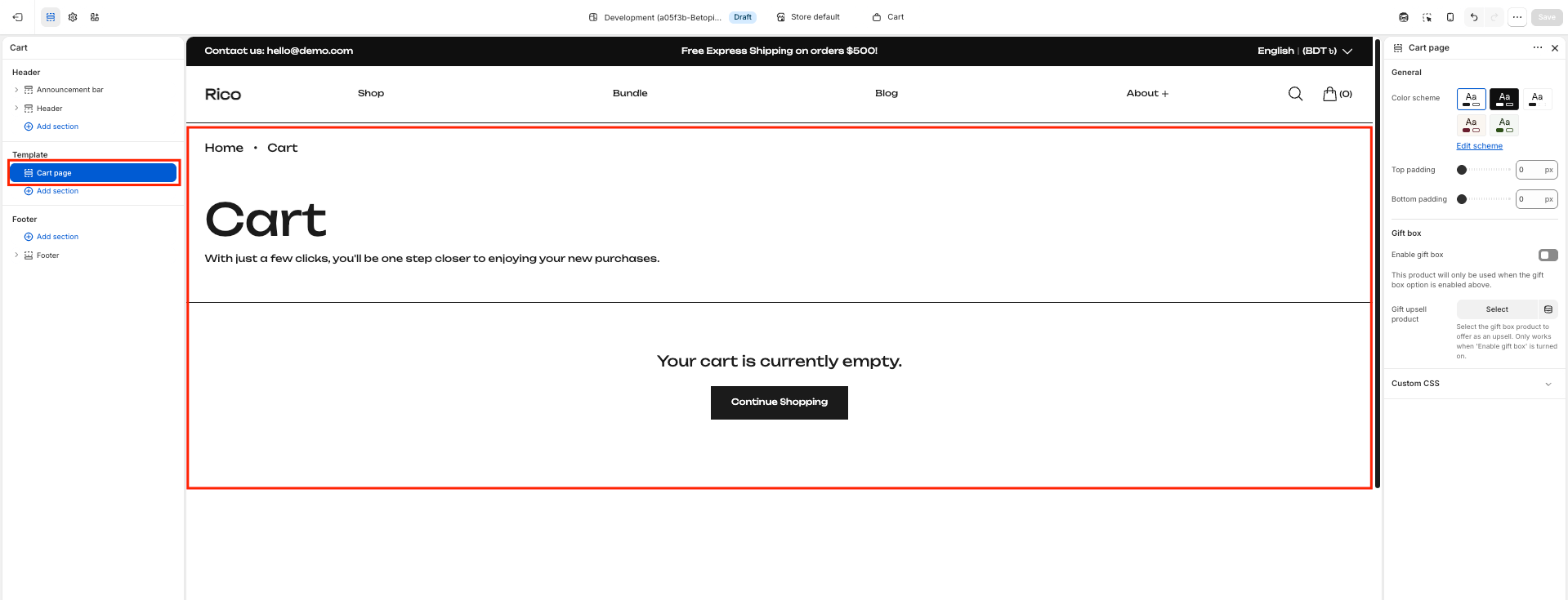 Documentation screenshot
