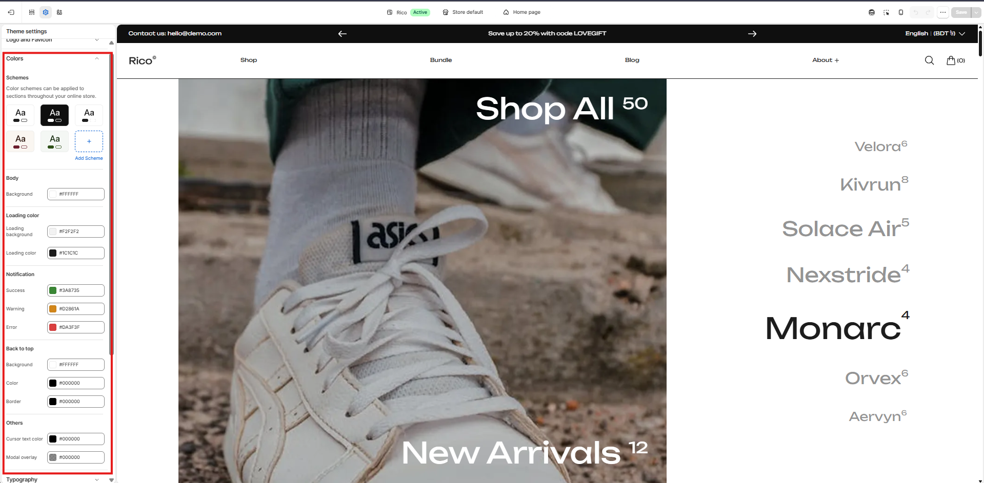 Documentation screenshot