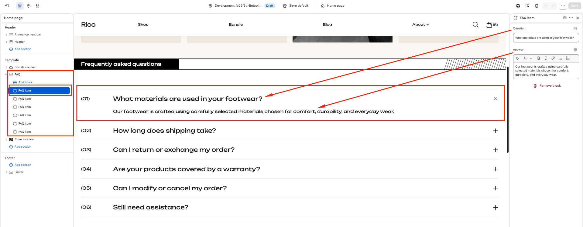 Documentation screenshot