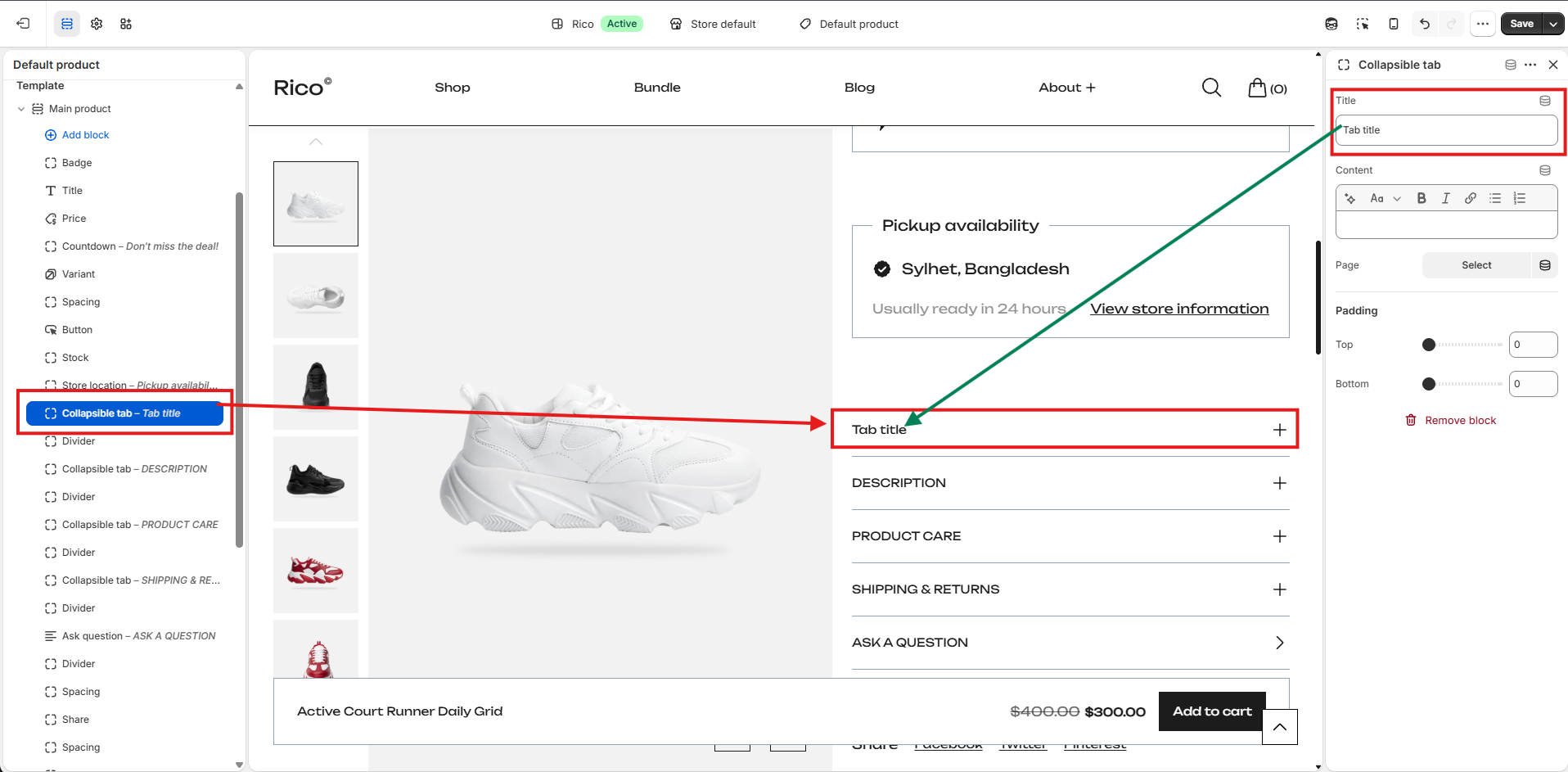 Documentation screenshot