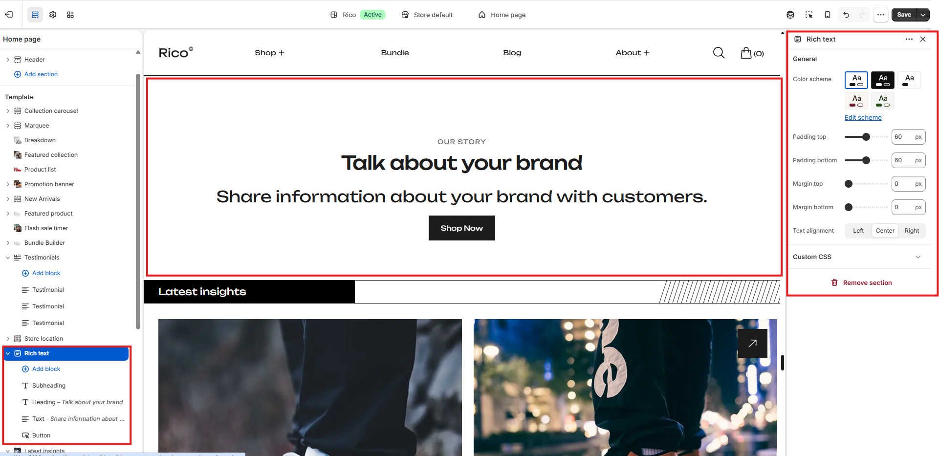 Documentation screenshot