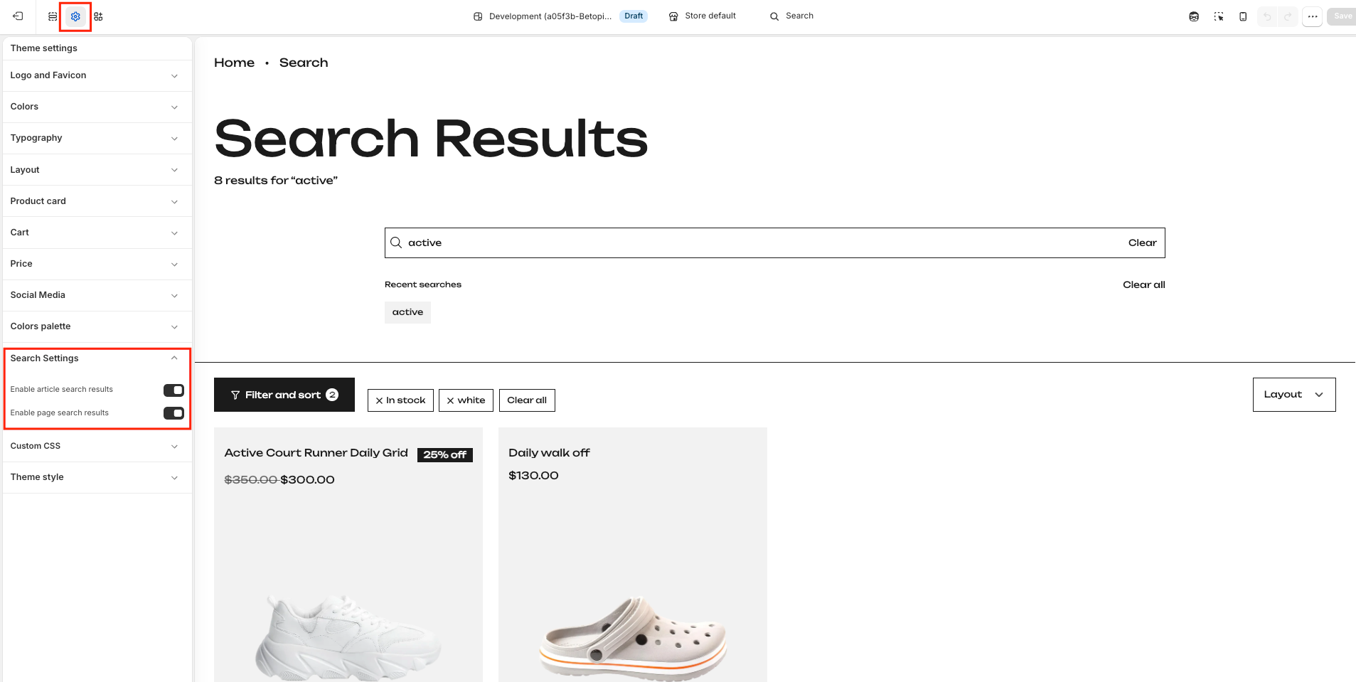 Documentation screenshot