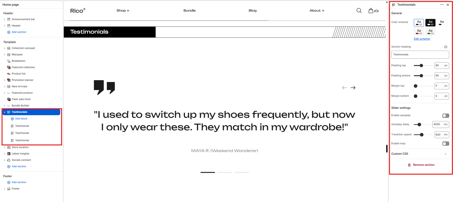 Documentation screenshot